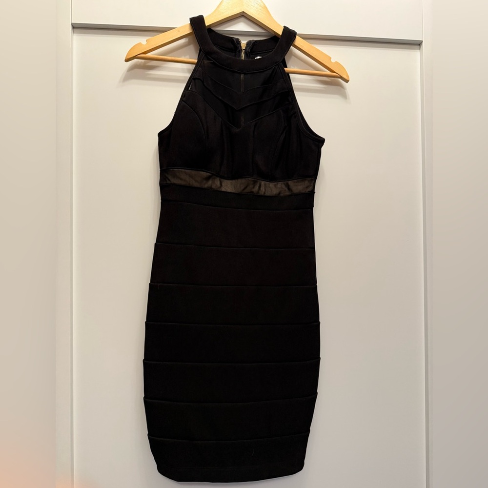 Emerald Sundae Black Bodycon Dress